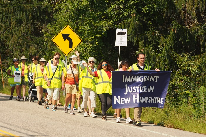 March for Immigrant Justice in New Hampshire. Photo: Arnie Alpert/AFSC